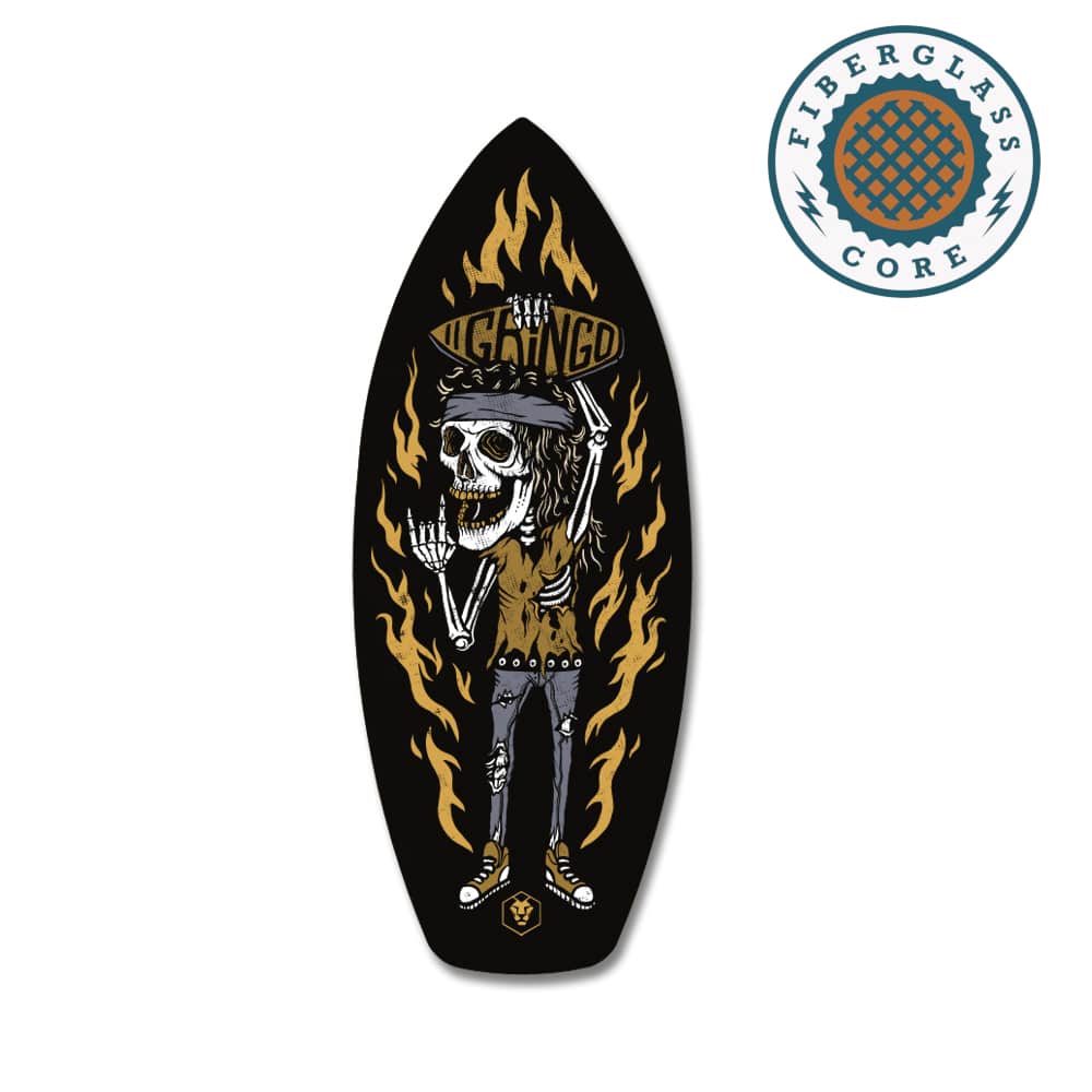 Leichtes SurfStyle Balance Board mit Fiberglas-Kern, leicht gebogen und flexibel