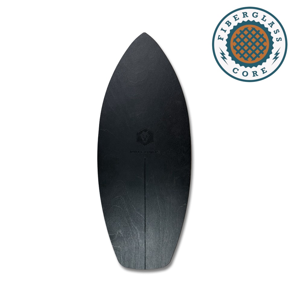 Leichtes SurfStyle Balance Board mit Fiberglas-Kern, leicht gebogen und flexibel