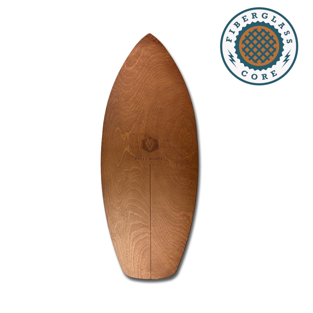 Leichtes SurfStyle Balance Board mit Fiberglas-Kern, leicht gebogen und flexibel
