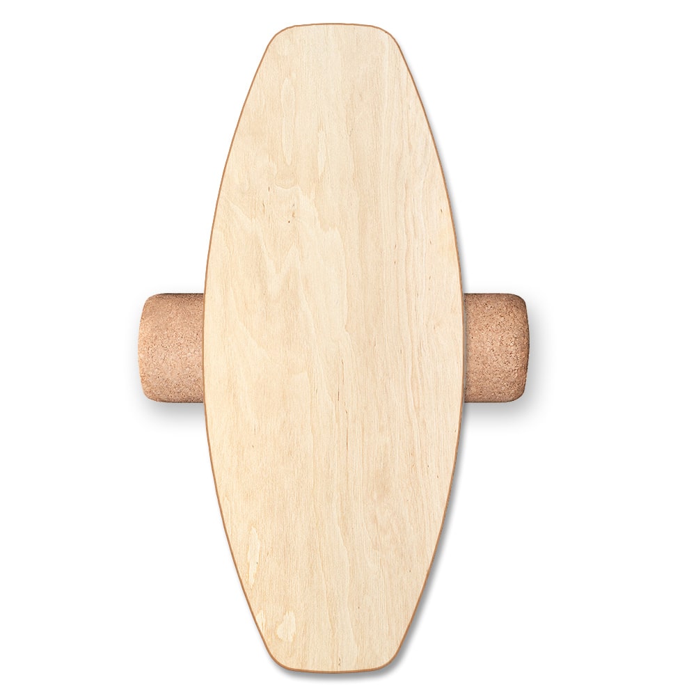 DAFFY Boards Allrounder Balance Board mit Rolle im schlichten Blank Design