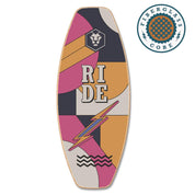 Leichtes Trick-Balance Board mit Fiberglas-Kern, leicht gebogen und flexibel im Ride Y2K Design