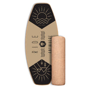 DAFFY Boards Allrounder Balance Board mit Rolle im Ride any Beige Design