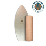 Lightweight surf style balance board with fiberglass core - Nature