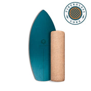 Lightweight Surf Style Balance Board with Fiberglass Core - Teal