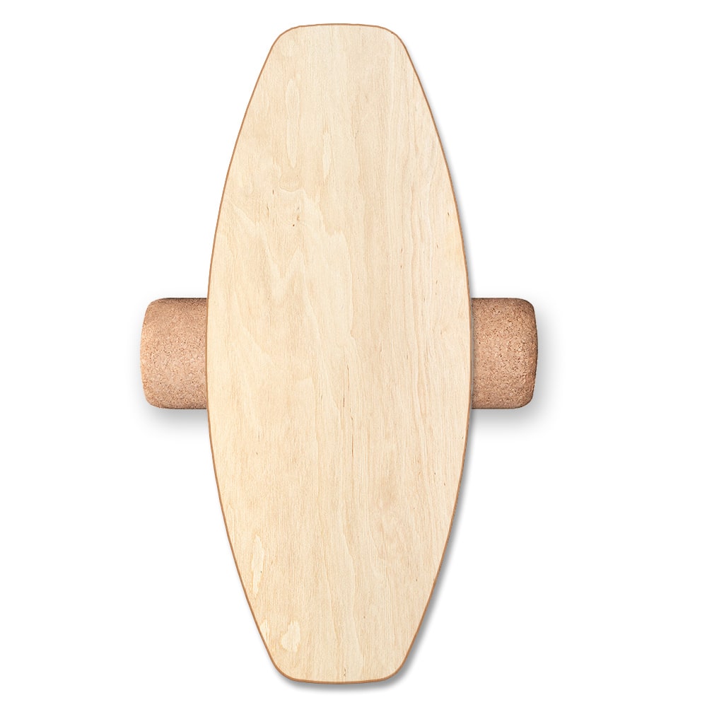 DAFFY Boards Allrounder Balance Board mit Rolle im schlichten Blank Design 