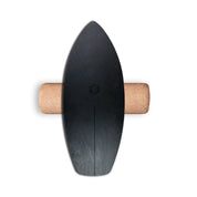 Lightweight surf style balance board with fiberglass core - Black