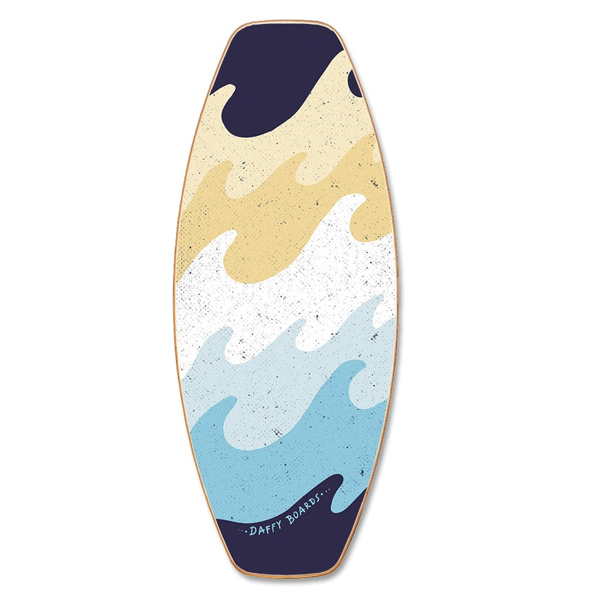 Set Balance Board Daffy Boards Allrounder – Avec Rouleau Liège – Motif Fractal Lion