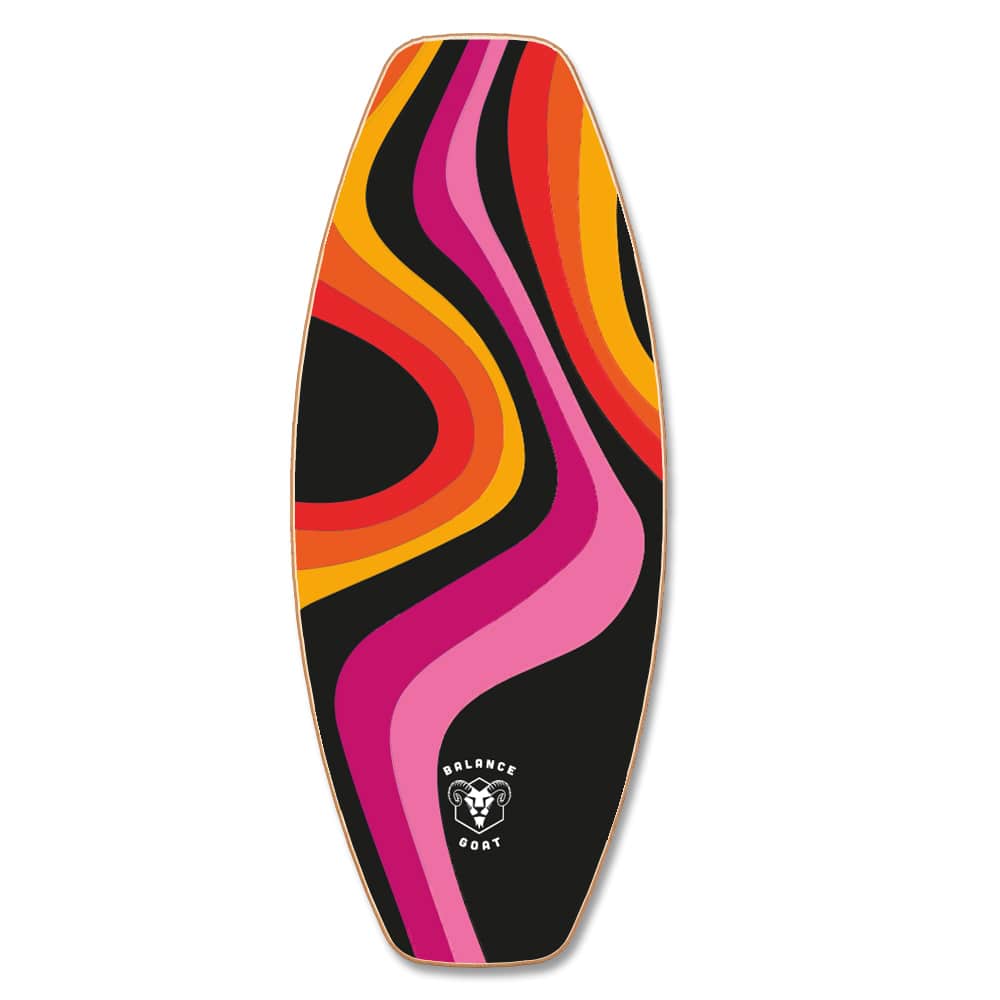 DAFFY Boards Allrounder Balance Board im bunten Balance Goat Design 