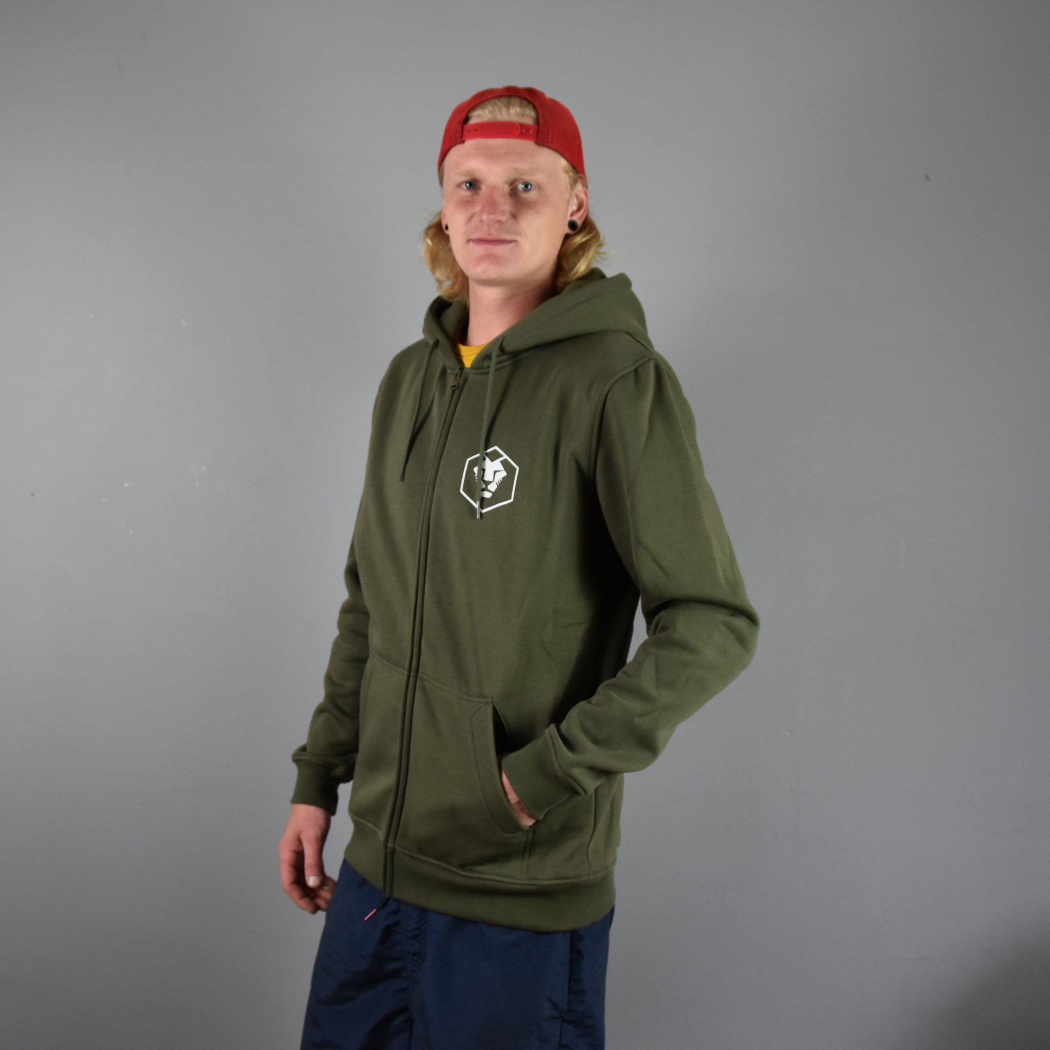 ZIP HOODIE - ROAR - OLIVE GREEN - Sportartikel Wackelbrett für Fitness: Dieses Wackelbrett ist ideal für Fitnessbegeisterte, die ihre Stabilität und Kernkraft verbessern wollen. 